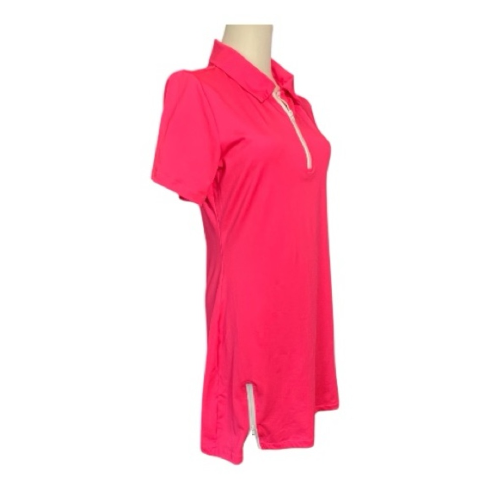 🆕 NWOT FKEEP women’s hot pink short sleeve athletic dress w/ shorts | size M - Picture 4 of 10